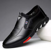 Men's Leather Shoes Business Casual Shoes Soft Soles Non-slip Loafers Moccasins Male Slip on Driving Shoes Breathable Sneakers