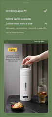 JFBONIN Mini Stainless Steel Electric Kettle