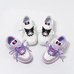 Sanrio Kuromi Children's Casual Shoes Girls Cute Cartoon Comfortable Board Shoes Breathable Non Slip Running Shoes Sneakers SHOWLU FASHION STORE