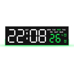 LED Digital Alarm Clock Mood Light Temperature Display