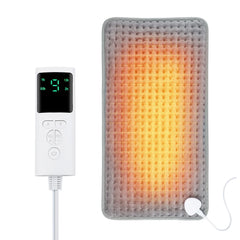 Electric Heating Pad Adjustable Temperature Timer Plush Warm Mat