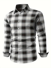 Fashion Square stripe patterns 3D Print Mens Long Sleeve Shirt Autumn Button Down Casual Animal Shirt Lapel Mens Clothing Tops