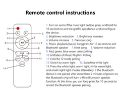 Smart RGB LED Ceiling Light Bluetooth Speaker Remote Control