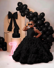 Luxury Puffy Ballgown Girls Birthday Party Dress Customized Flower Girl Dresses for Wed Little Queens Pageant Homecoming Dress
