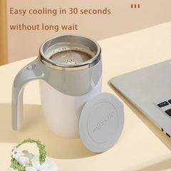 Automatic Stirring Coffee Mug Magnetic Electric Stainless Steel Self Mixing Coffee Tumbler Rotating Home Office Travel