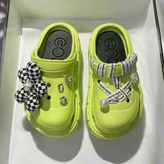 Summer Women Slippers Platform Clogs Outdoor Garden Shoes Female Pool Sandals Bathroom Flip Flops Mules Ladies Beach Slides SHOWLU FASHION STORE