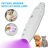 Electric Pet Nail Grinder USB Rechargeable Dog Nail Clippers Elektrische Nail Grinder With Led Light Nail Grooming Trimmer