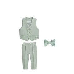 Little Boys Photography Suit Children Wedding Dress Kids Stage Performance Blazer Suit Baby Birthday Formal Ceremony Costume