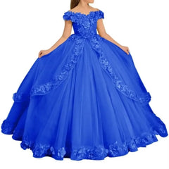 Customize Yellow Flower Girl Dresses Beading Appliqued Pageant Birthday For Girls First Communion Dresses Kids Prom Dresses