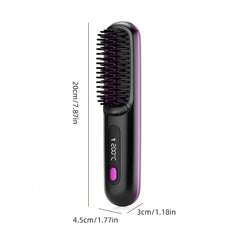 Cordless Hair Straightener Comb Fast Heating 35W