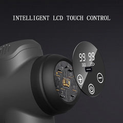 6/99 Speeds Massage Gun Deep Tissue, Back Massager Gun for Athletes Muscle Massage Gun for Body with 4/8 Massage Heads