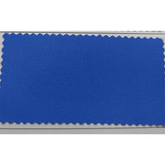 A rectangular fabric swatch in a vibrant royal blue color with a visible diagonal twill weave.