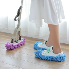 1PCS Floor Dust Cleaning Slippers Shoes Cleaning Cloth Lazy Mopping Shoes Home Floor Cleaning Microfiber Cloth Shoes
