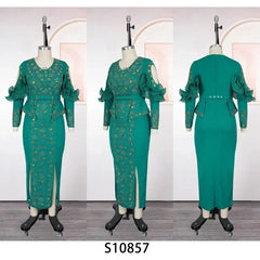 Elegant African Dresses For Women 2025 New Autumn Fashion Wedding Party Long Dress Plus Size Evening Gown Ladies Clothing