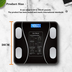 Digital Body Weight Scale Smart Glass Bathroom Scale 200kg