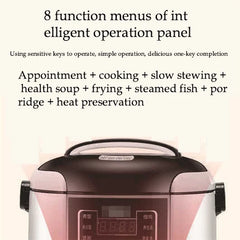 Mini Electric Rice Cooker 2L Portable 200W