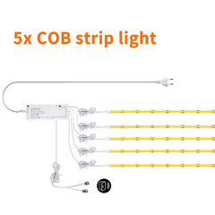 YEMEKE 12V COB LED Strip with Door Sensor