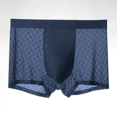 Ice Silk Underwear Men's Boxer Briefs Summer Thin Breathable Boxer Briefs Seamless Boxer Briefs Boys Shorts