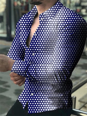 New Plaid Printed Men's Casual Long Sleeve Shirt Luxury Social Men's Shirt 2025 Fashion Party Men's Long Sleeve Shirt Top
