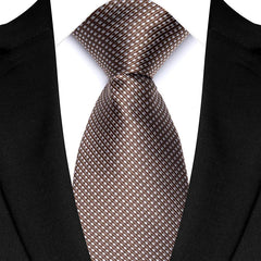 Luxury 8CM Men's Necktie Classic Neck Ties For Man Wedding Business Party Polka Dot Jacquard Woven Ascot Accessories Gift