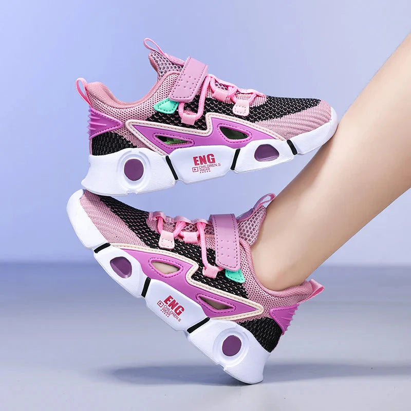 Fashionable Summer Children's Mesh Hollow Casual Shoes Boys' Sports Shoes Breathable, Lightweight, Non slip Tennis Girls' Sports SHOWLU FASHION STORE