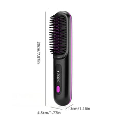 Cordless Hair Straightener Comb Fast Heating 35W