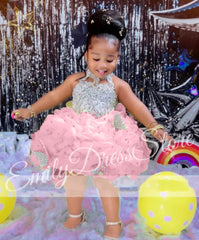Customized Yellow Flower Girl Dresses For Wedding Cute Baby Layered Simple Kids Birthday Party First Communion Ball Gown
