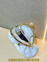 Fashion Women luxurious Chain Shoulder Bags red Wedding Party Bags Female Chic Crossbody Bags Prom Clutch Handbags And Purse