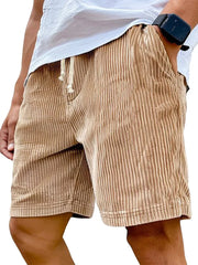 Men's Retro Corduroy Casual Shorts Men Fashion Solid Sweatpants Harajuku Corduroy Short Pants New Men Clothing Roupas