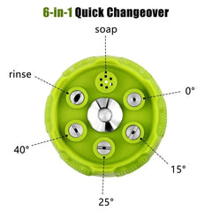 6 in 1 Adjustable Pressure Washer Nozzle