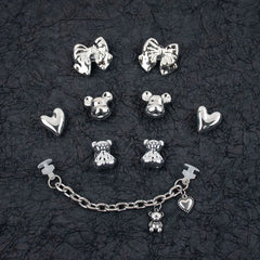 Shoe Charms DIY Acrylic Butterfly Cartoon Bear Decoration Buckle for Hole Shoe Charm Accessories Kids Party Girls Gift