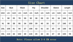 A size chart table for women's African dresses listing measurements in centimeters and inches.