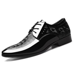 Men's Groom Wedding High-end Leather Shoes Men's Business Casual Leather Shoes Plus Size 39-47