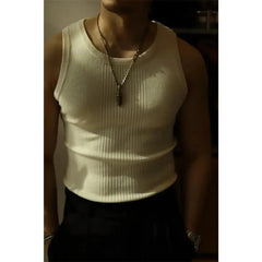 High Tuality Slim-fit Stretch Vest Sleeveless Base Shirt Short Sleeve Tee Oversized T-shirt Summer Men Clothing Sports shirt Top SHOWLU FASHION STORE