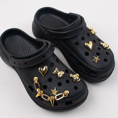 Shoe Charms DIY Acrylic Butterfly Cartoon Bear Decoration Buckle for Hole Shoe Charm Accessories Kids Party Girls Gift