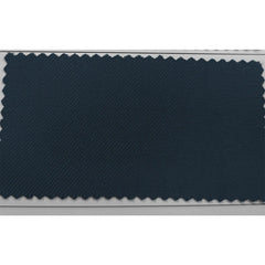 A rectangular fabric swatch of dark blue material with a visible diagonal twill weave.