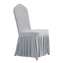 1Pcs Elastic Spandex Universal Chair Cover Skirt Cloth For Hotel Home Modern Wedding Birthday Party Event Dining Seat Decoration SHOWLU FASHION STORE