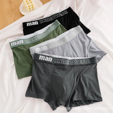 4 pcs/lot Men's Boxers Cotton Comfort Briefs Underwear Black L XL XXL XXXL 4XL Breathable Fashion Fitness Sports