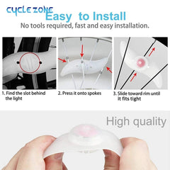 Bicycle Spoke LED Wheel Light Flashing Tire Light