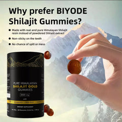 Pure Himalayan Shilajit Gummies, 3000 Mg Gold Grade Shilajit with Ashwagandha, Gokshura for Energy and Immune Support