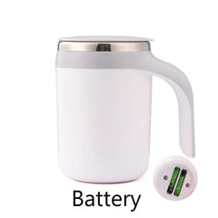 Portable Automatic Stirring Cup Mug Rechargeable Coffee Electric Stirring Stainless Steel Magnetic Rotating Blender Stirring Cup