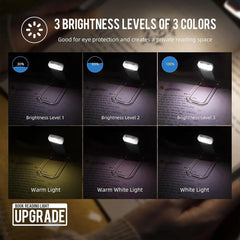 USB Rechargeable Amber Book Light