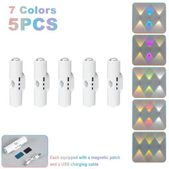 Rechargeable Motion Sensor LED Cabinet Light Magnetic USB Under Counter Closet Night Light