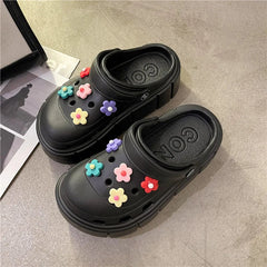 Summer Women Slippers Platform Clogs Outdoor Garden Shoes Female Pool Sandals Bathroom Flip Flops Mules Ladies Beach Slides SHOWLU FASHION STORE