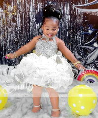 Customized Yellow Flower Girl Dresses For Wedding Cute Baby Layered Simple Kids Birthday Party First Communion Ball Gown