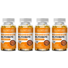 Magnesium Glycinate 400mg for Sleep, Brain, Nervous System, Bone, Muscle, Relieve Anxiety Heart Health, Stress & Anxiety Relief