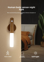 Magnetic Motion Sensor LED Night Light USB Rechargeable