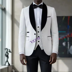CustomizedNew Army Green Men Suit Wedding Party Formal Groom Groomsman Prom Business Male Tuxedos 3 Piece Set Jacket Vest Pants