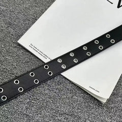 New Stylish Y2K Hollow PU Leather Fashion Punk Belt For Men Women-Trendy Accessory For Gift Giving,Neutral Waist Belts Plus Size