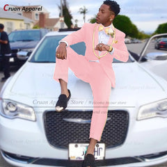 Classic Men Suit Sets Formal Activities Tailor-made Slim Fit Outfits Wedding Elegant Groomsman Costumes Blazer Pants 2 Pieces